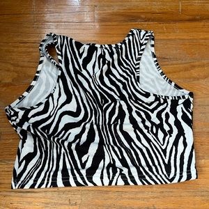 zebra print tank top!
